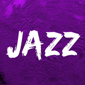 Jazz text with purple background